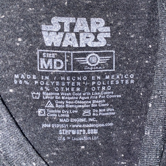 Star Wars “May The Force Be With You” Logo Tee Shirt | Size Medium - Picture 5 of 10